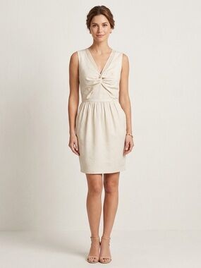 3.1 Phillip Lim Sleeveless Silk Blend Twist Front Textured Dress, size 4